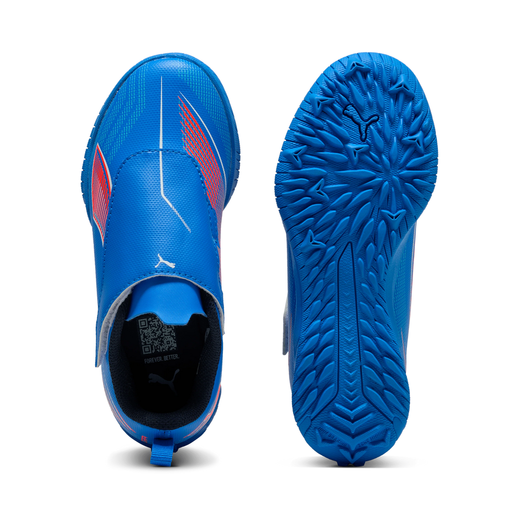 PUMA Ultra 6 Play V Kids Turf Soccer Cleats Blue White