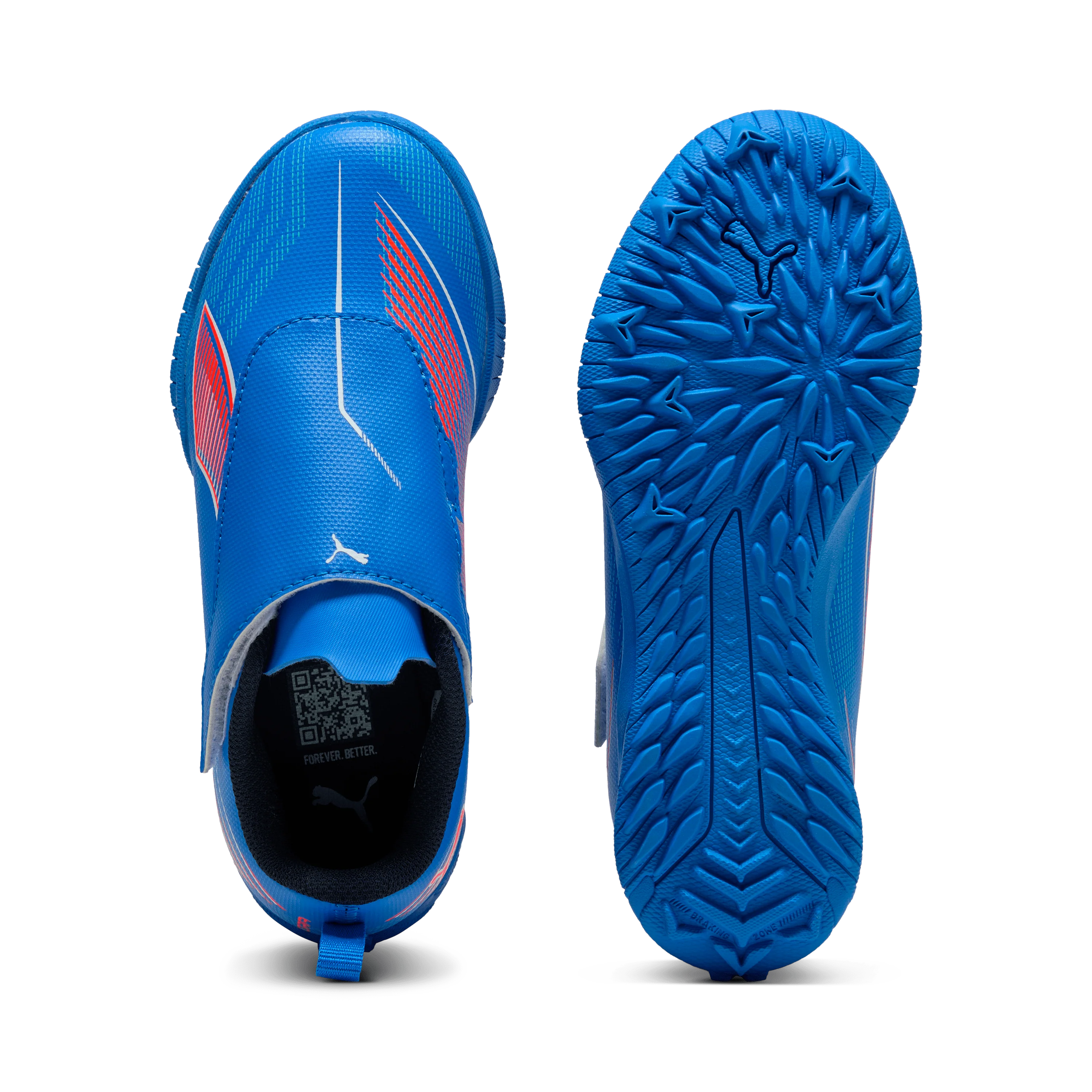 PUMA Ultra 6 Play V Kids Turf Soccer Cleats Blue White