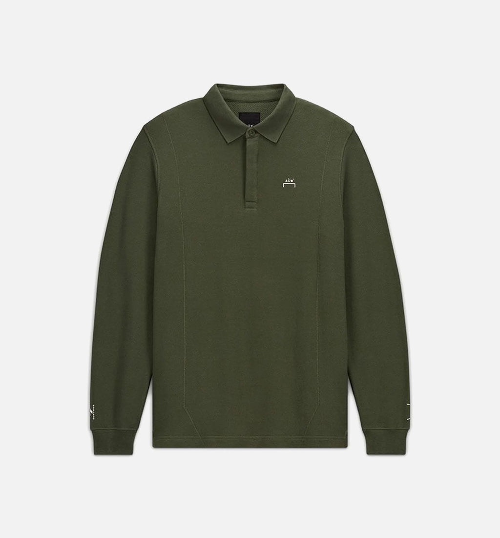 A COLD WALL Polo Mens Long Sleeve Shirt Green
