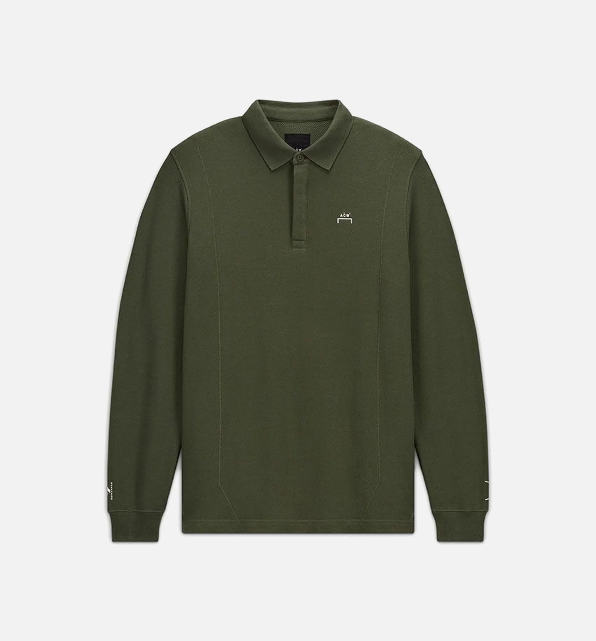 A COLD WALL Polo Mens Long Sleeve Shirt Green