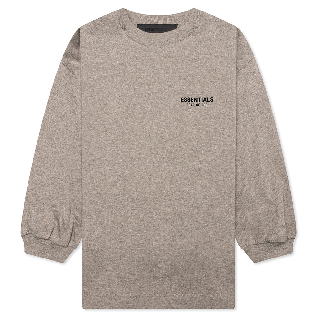 Kids Jersey Long Sleeve Tee Heather Gray