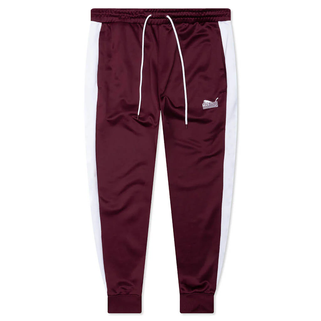 Puma x TMC Hussle T7 Pant Burgundy