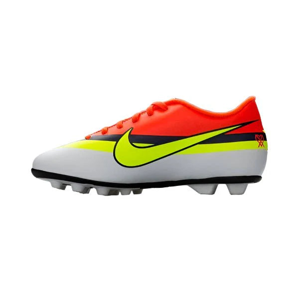 Nike Kids JR Mercurial Vortex CR7 FG White Crimson Volt
