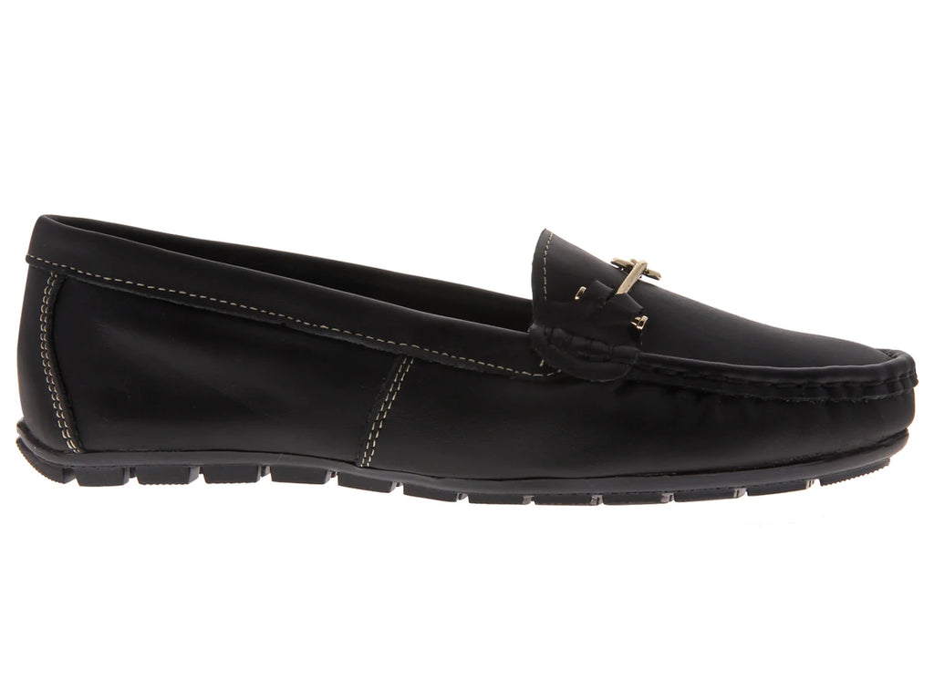 Mocasines MeliAna Napa Negro para Mujer