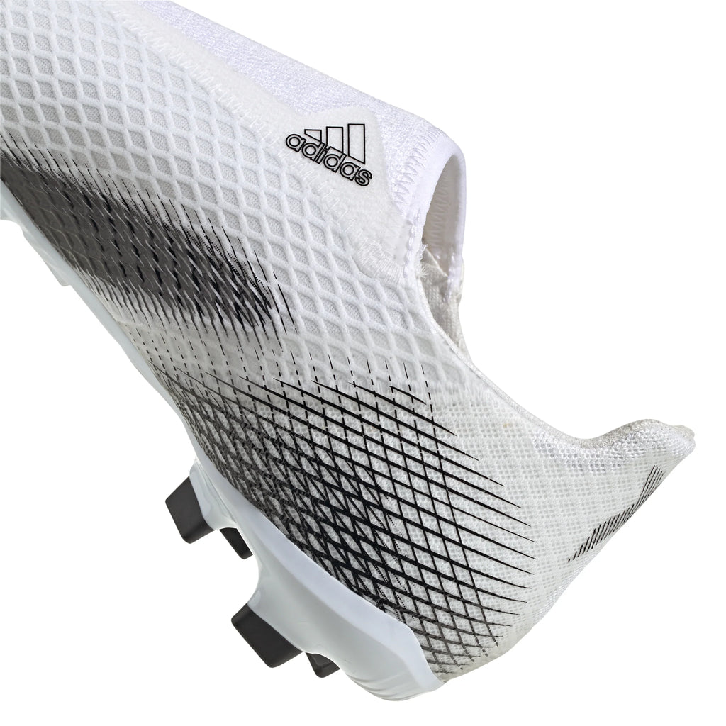 adidas X Ghosted3 Laceless Firm Ground Boots White Blac