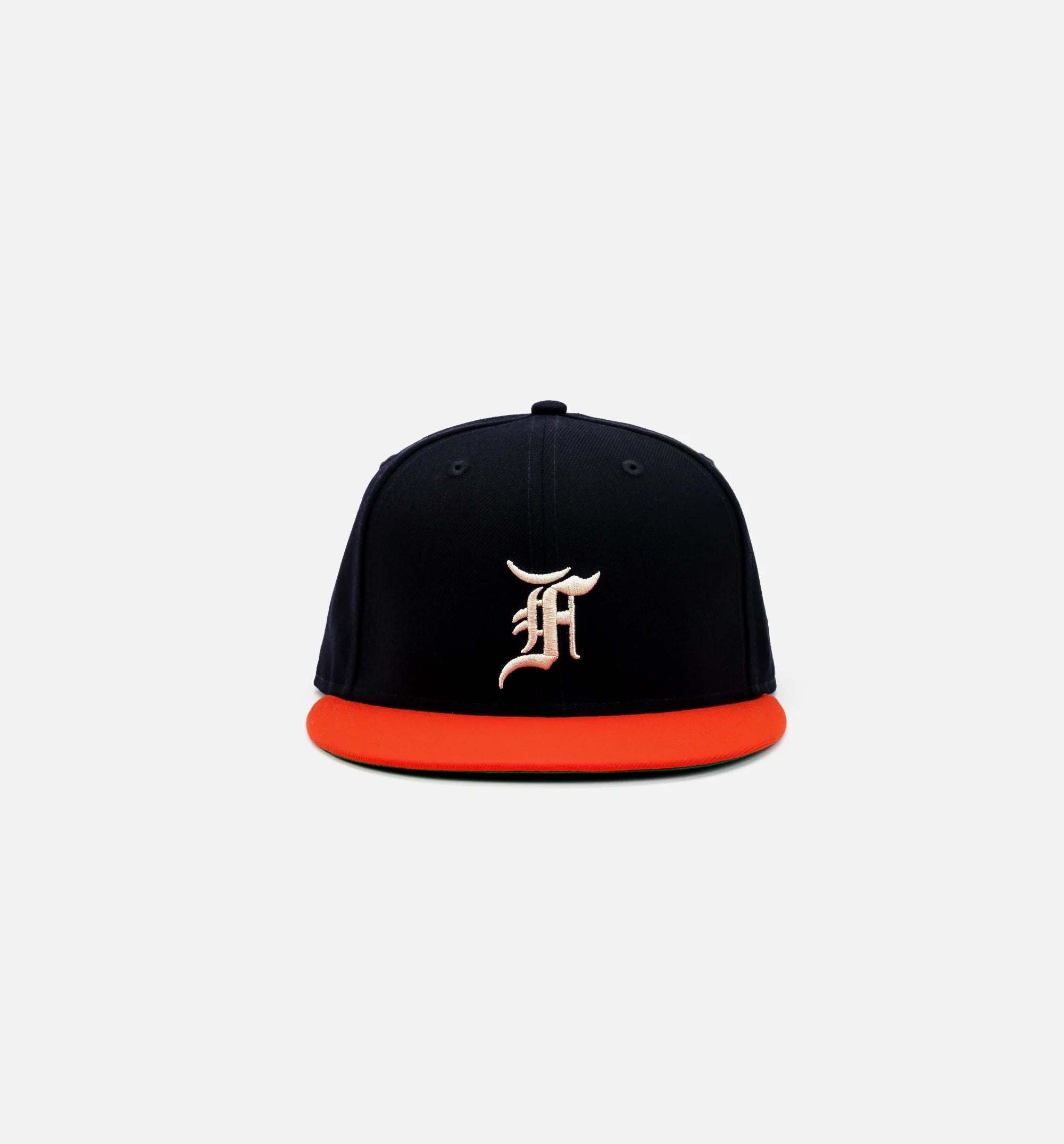 FOG 59Fifty Mens Fitted Hat Navy Orange