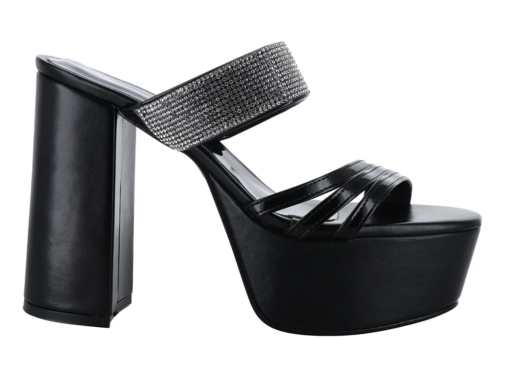 Sandalias de Tacón Roze Negro para Mujer