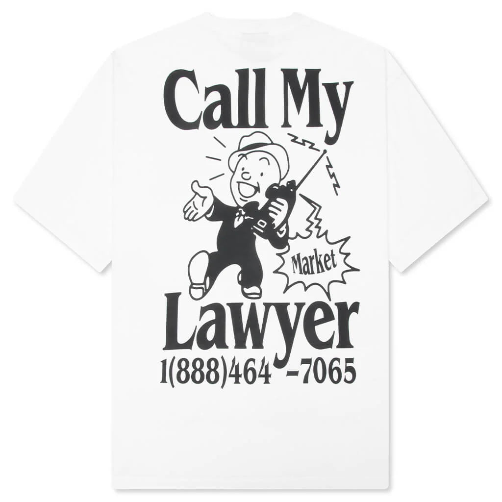 Walking And Talking Lawyer T Shirt White