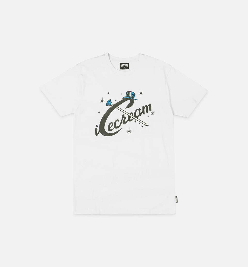 Gleam Short Sleeve Tee Mens T Shirt White Black