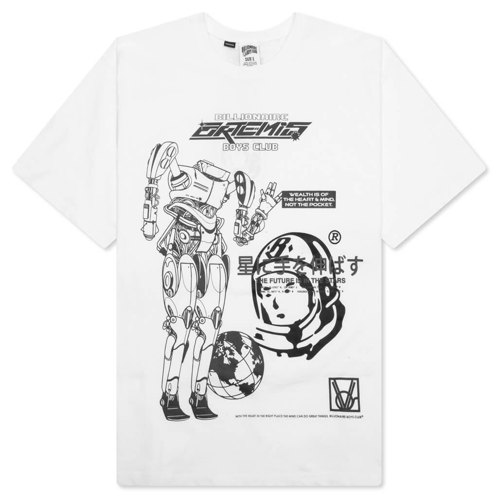 BB Peace S S Tee Oversized Fit White