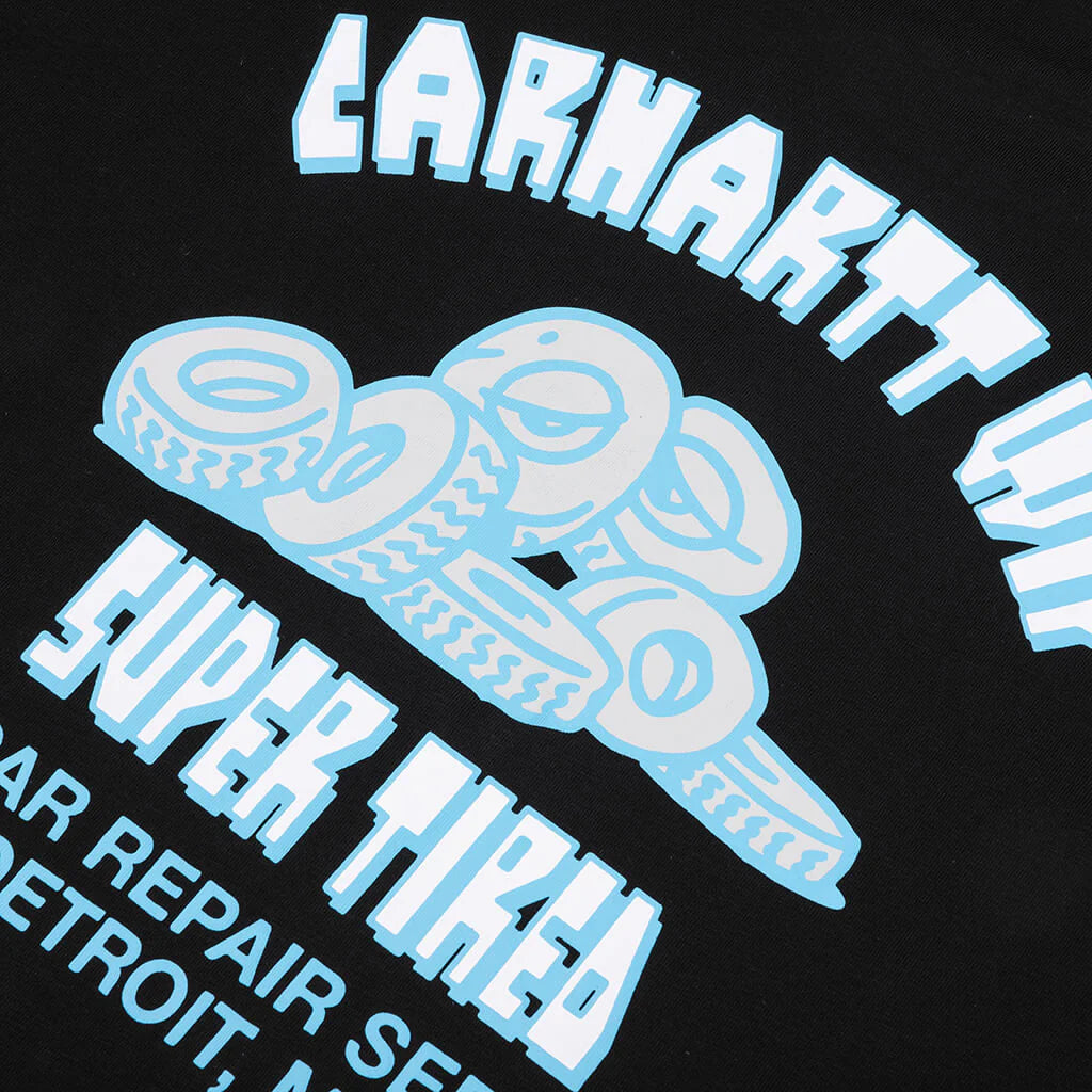 Super Tired S S T Shirt Black