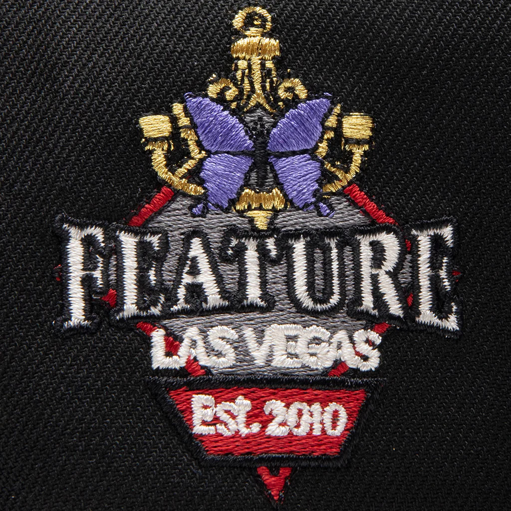 Feature x New Era 59FIFTY Fitted Old English F Wynn Black White