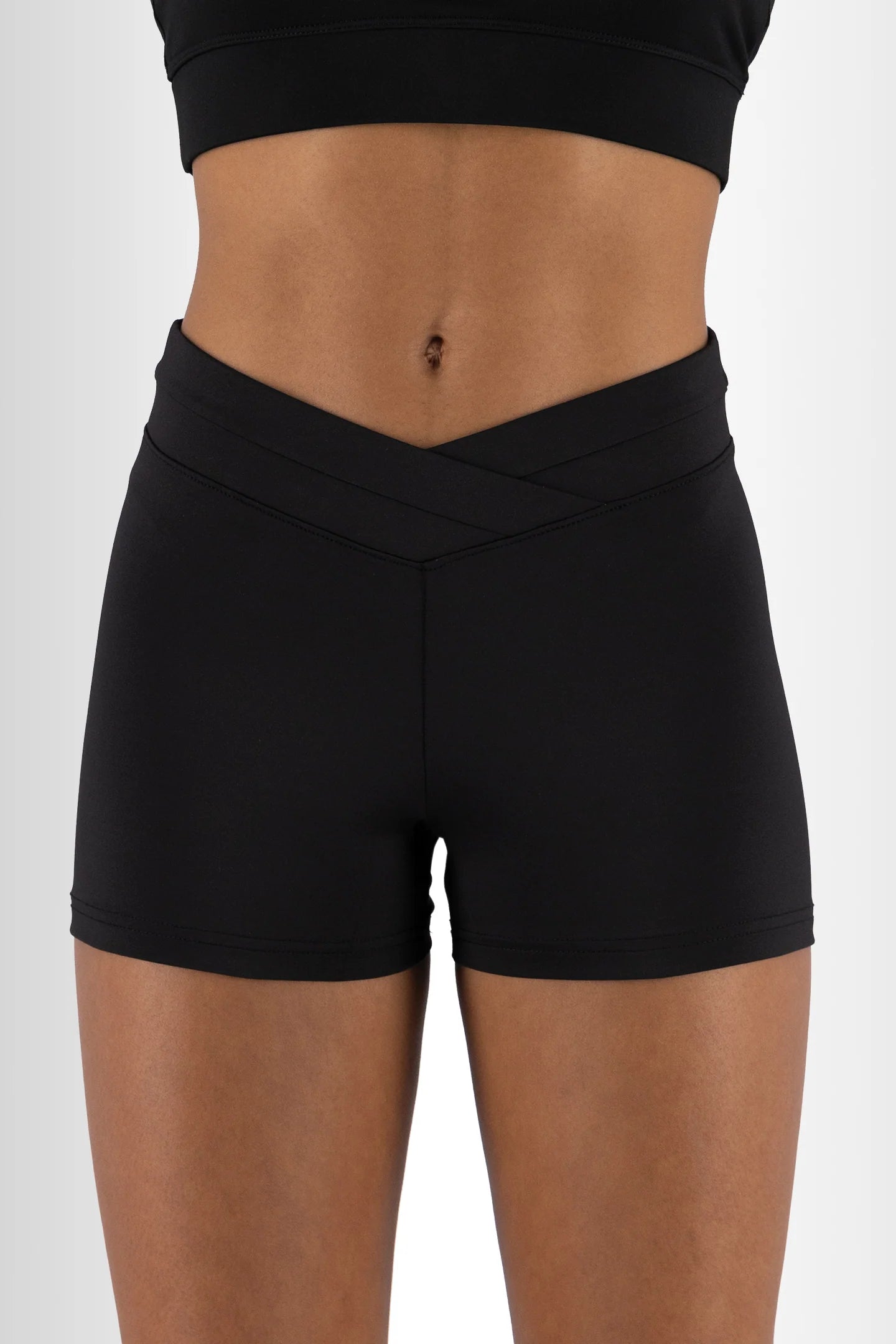 High Rise Crossover Compression Short