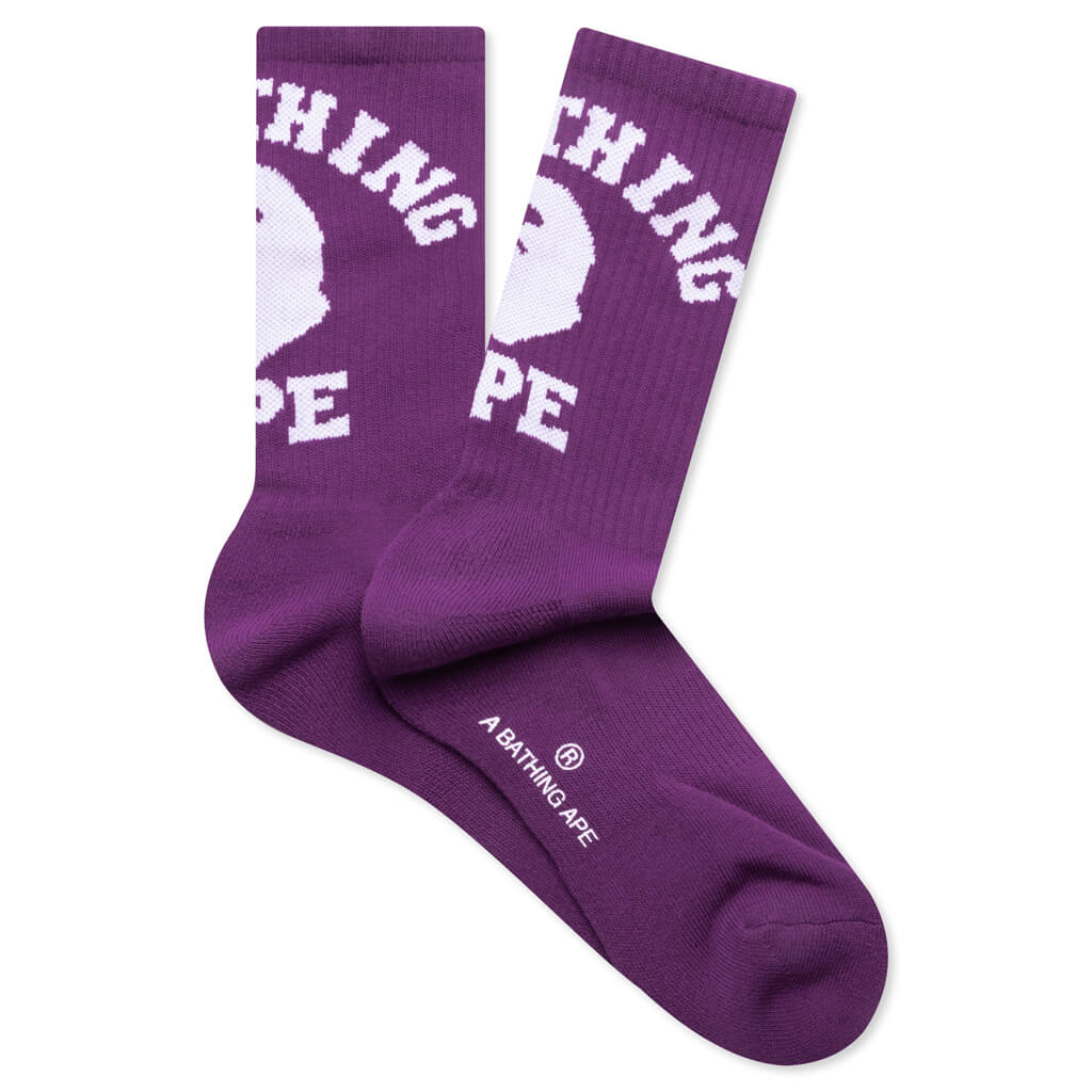 College Socks Purple