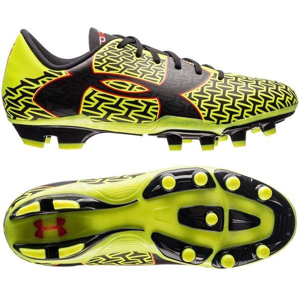 Under Armour Clouthfit Force 20 FG JR Soccer Cleats Yellow Black Red