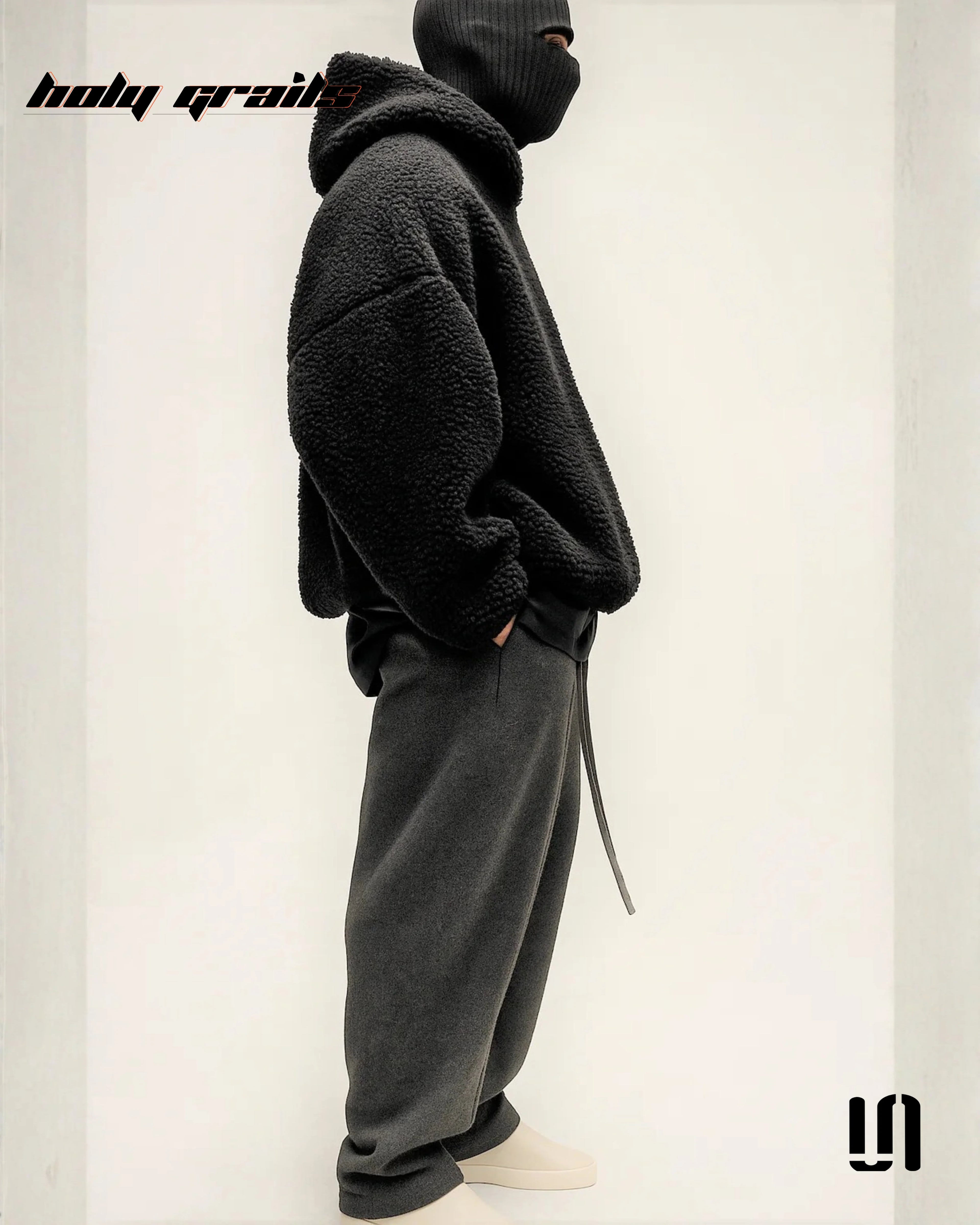 Sherpa Furr Black Hoodie HG x Sullitt