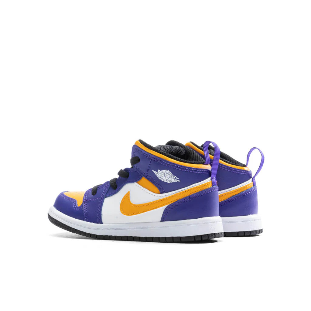 Air Jordan 1 Mid TD Dark Concord Taxi White