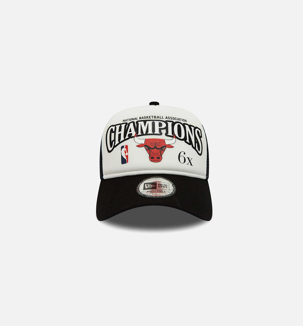 Chicago Bulls Champions Trucker Mens Hat Black White