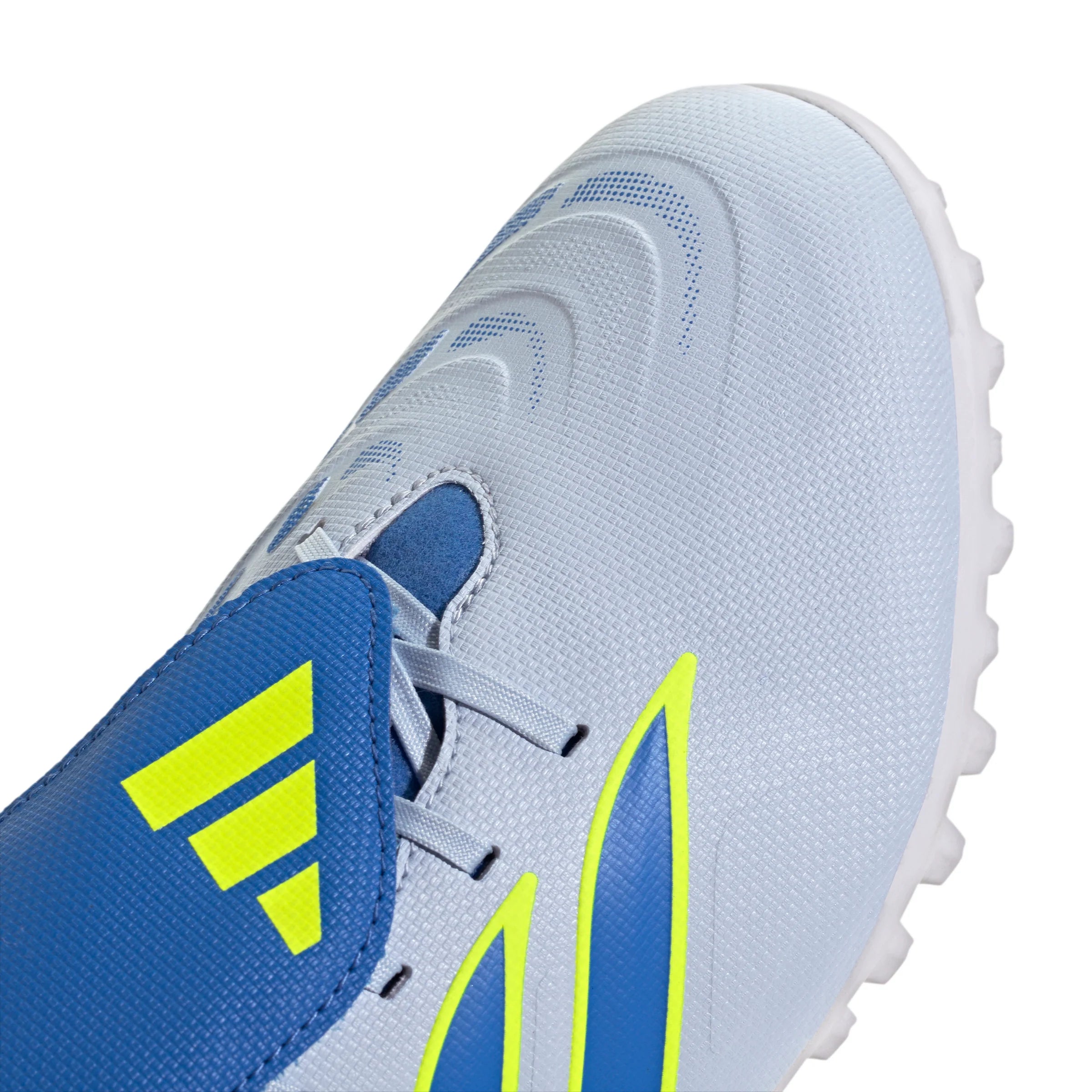 adidas Predator Club Fold Over Tongue TF Turf Mens Soccer Cleats Sky Blue Yellow