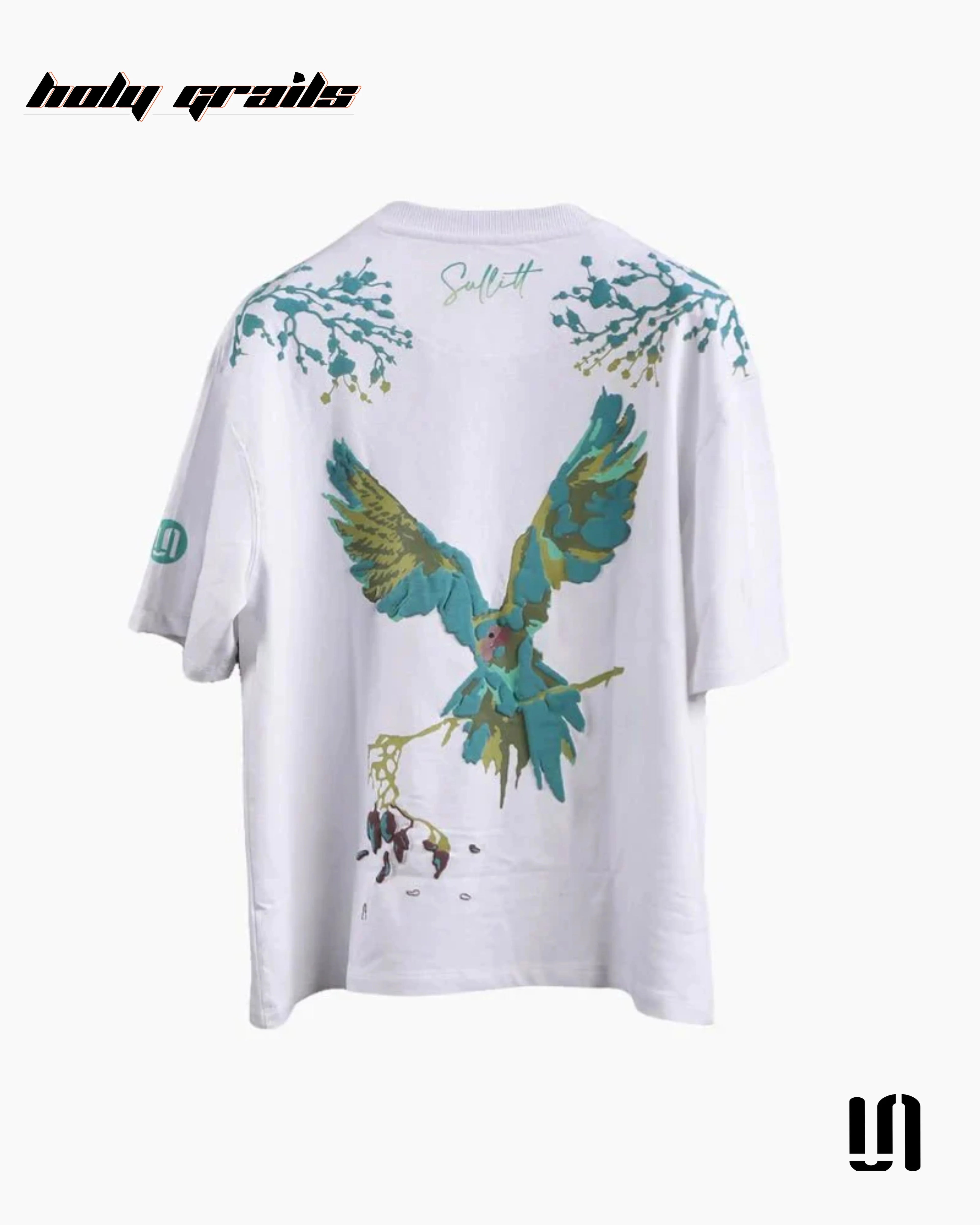 Vividly Parrot White Oversized Tee HG x Sullitt
