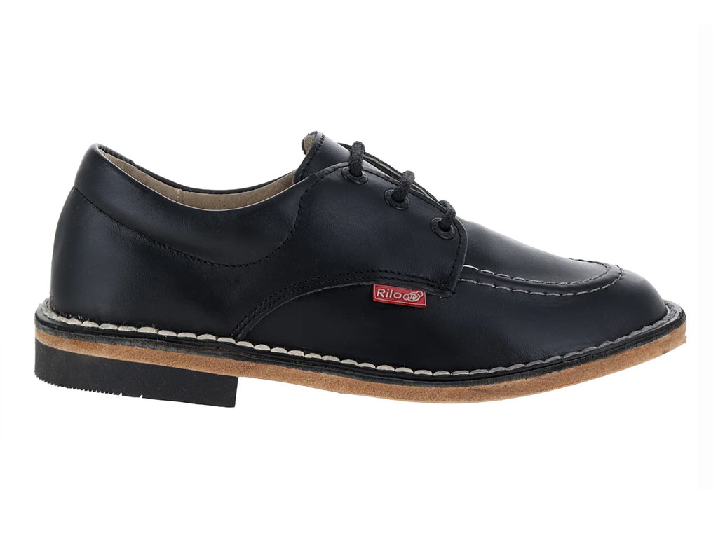 Zapatos Rilo Negro Vaqueta para Niña