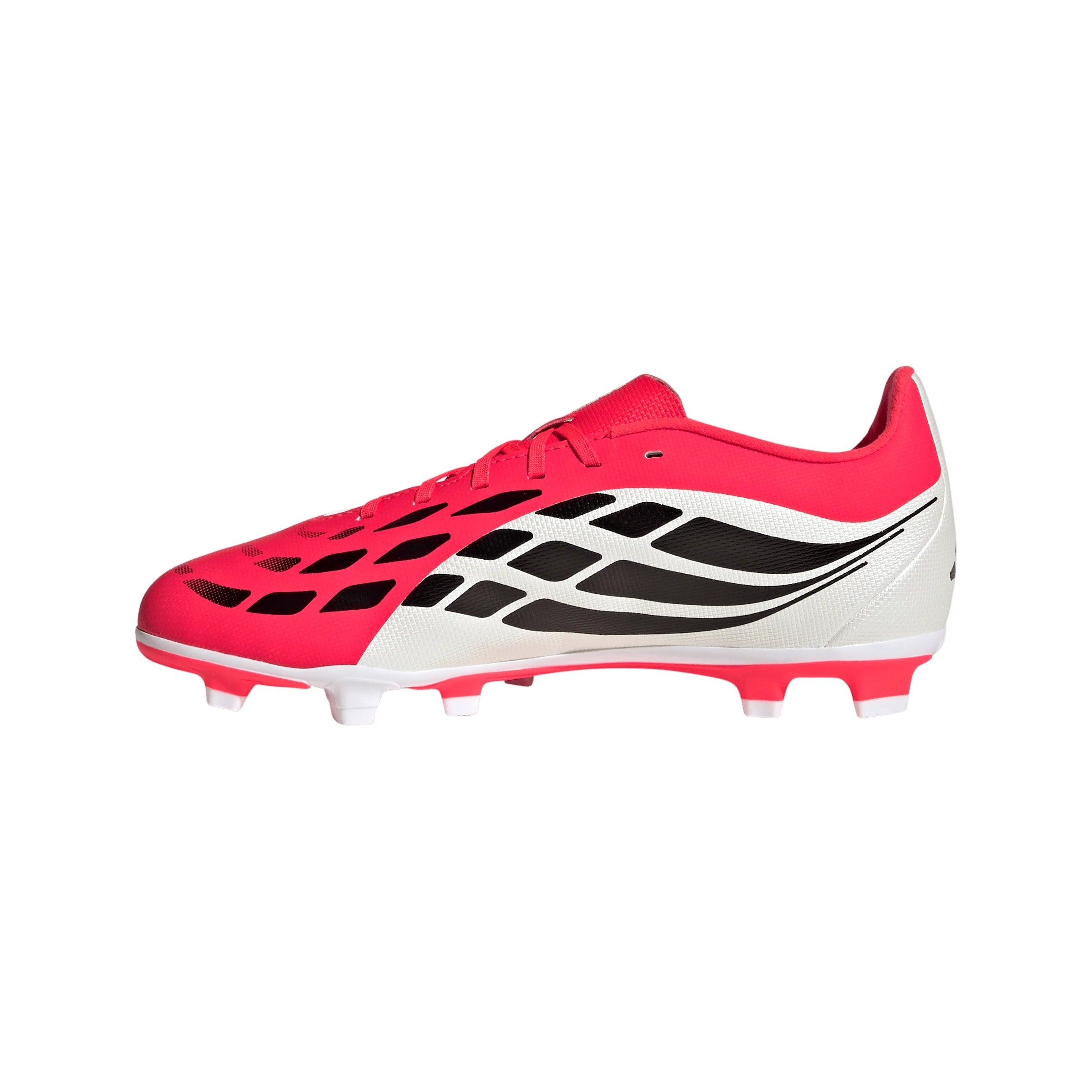 adidas Predator Club FG MG Firm Ground Multi Ground Youth Soccer Cleats Red Black White
