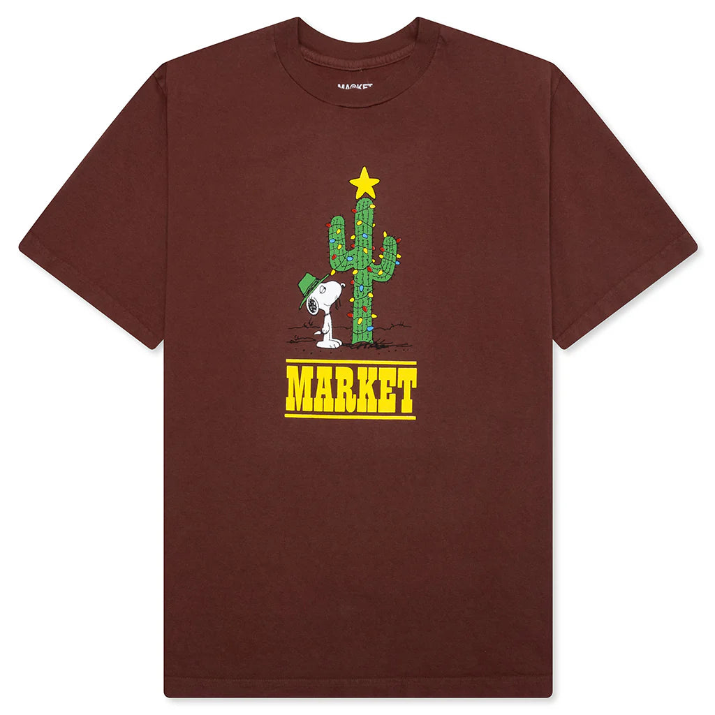 Peanuts Desert Start T Shirt Washed Brown