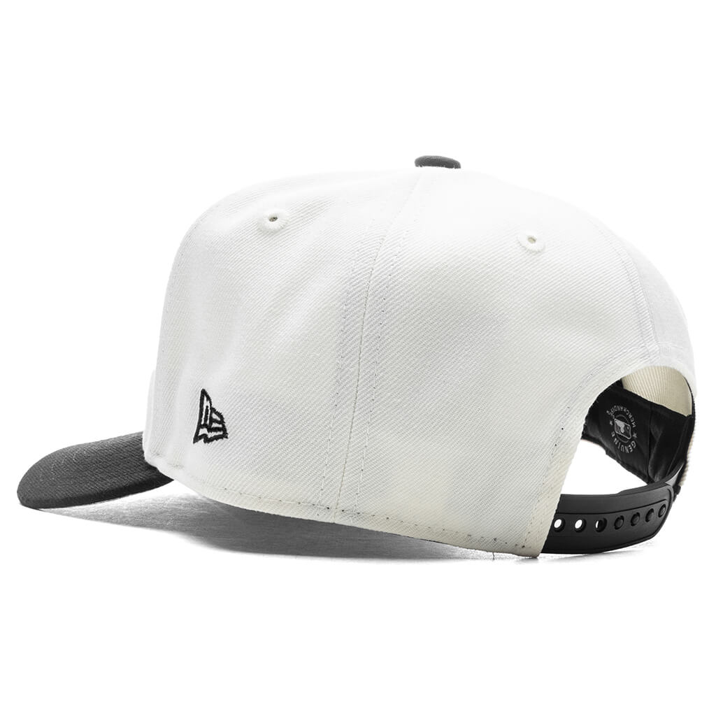 9FIFTY A Frame Snapback Upside Down Los Angeles Dodgers Chrome Black