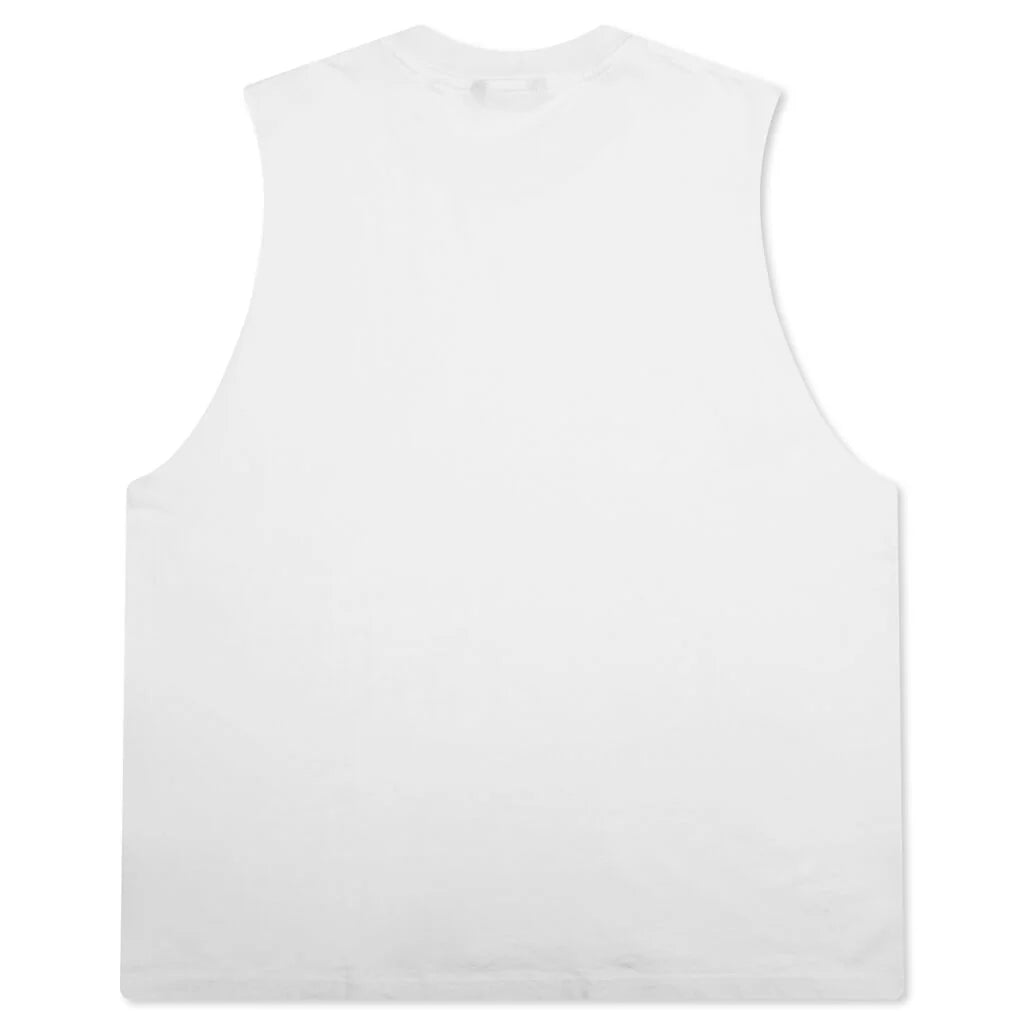 The Dean Sleeveless Tee White