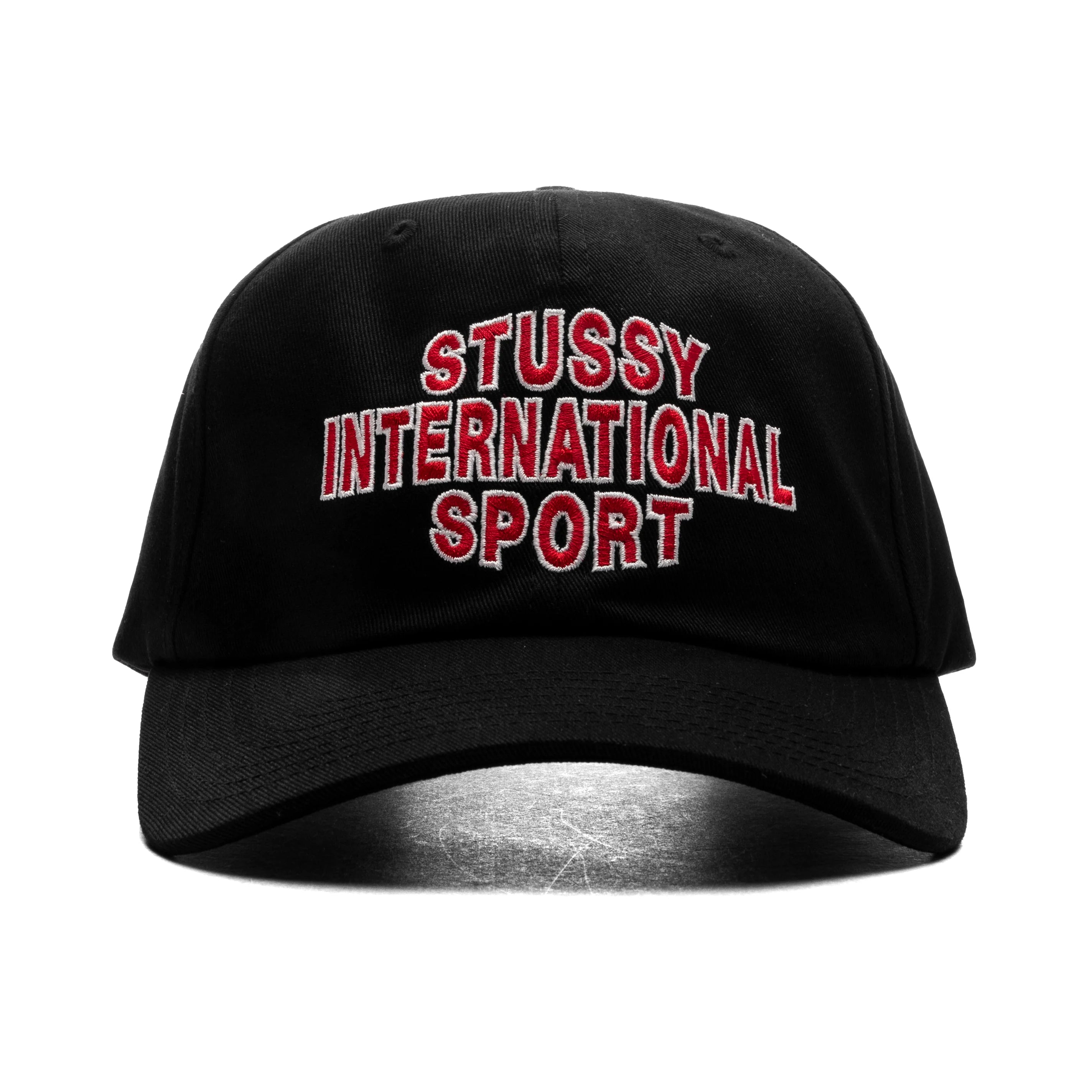 Mid International Sport Strapback Cap Black