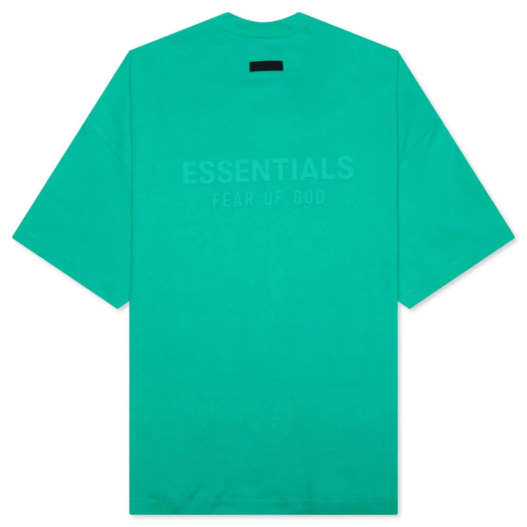 V Neck T Shirt Mint Leaf