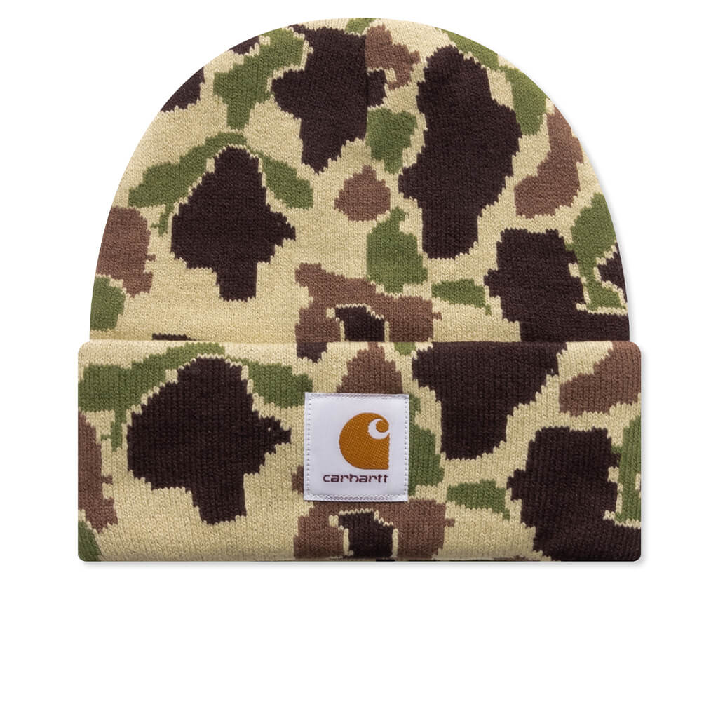 Camo Duck Beanie Green Camo Duck Jacquard