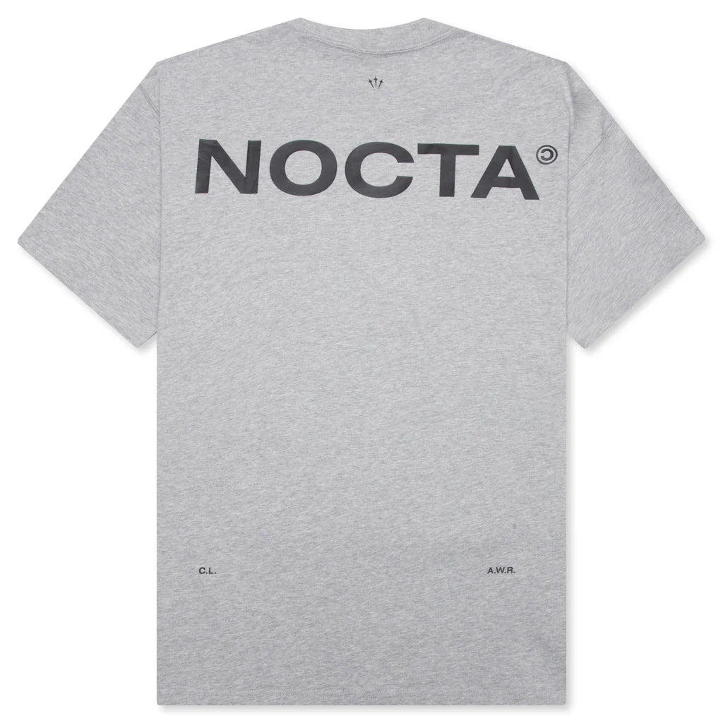 Nike x NOCTA Big Body CS Tee Heather Grey Matte Silver Black