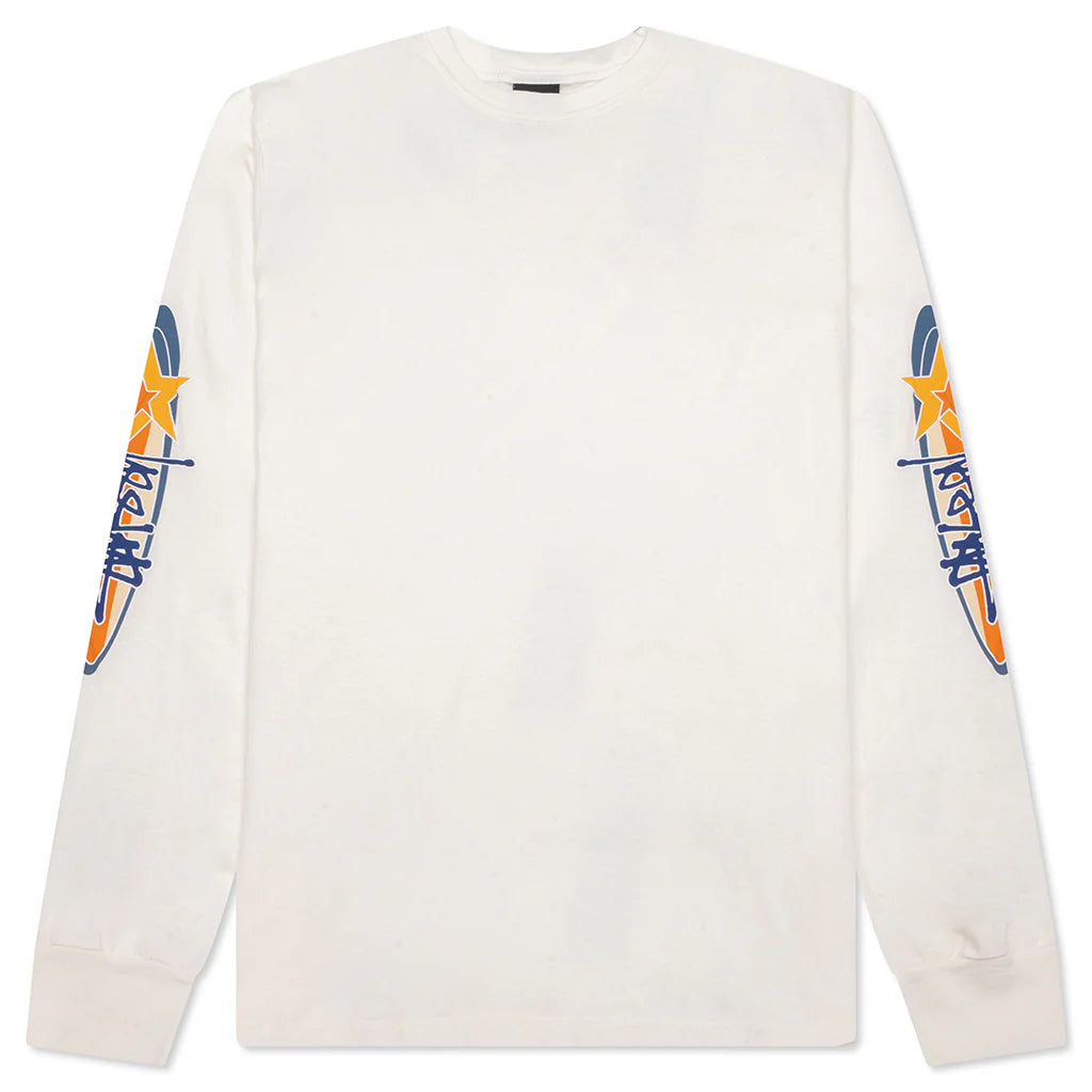 Two Star Pigment Dyed L S Tee Natural