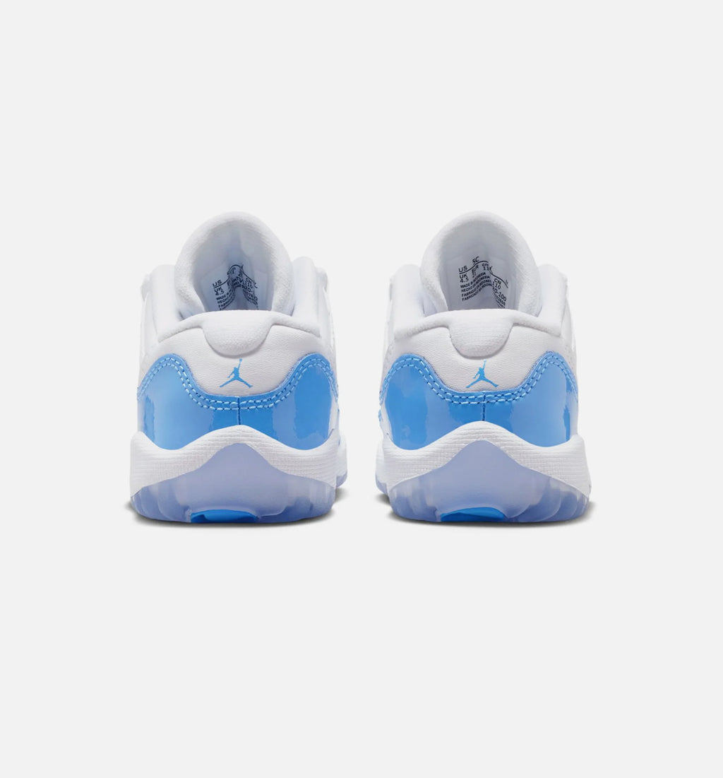 Air Jordan 11 Retro Low University Blue Infant Toddler Lifestyle Shoe White University Blue Black Free Shipping