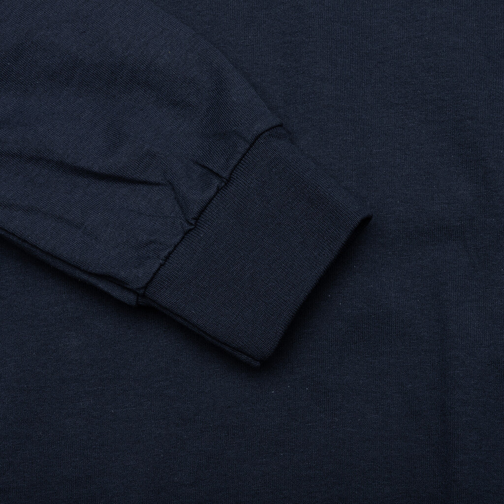 Sideways L S Tee Navy