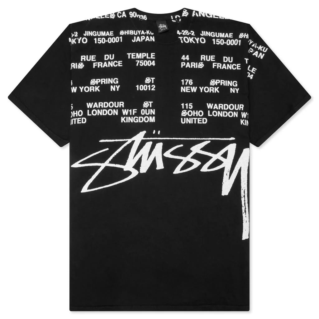 Locations Pigment Dyed Tee Black