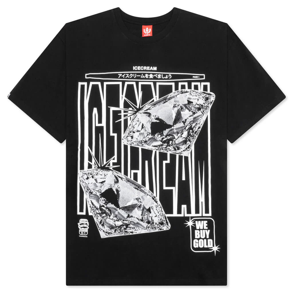 Big Rocks Ss Tee Black