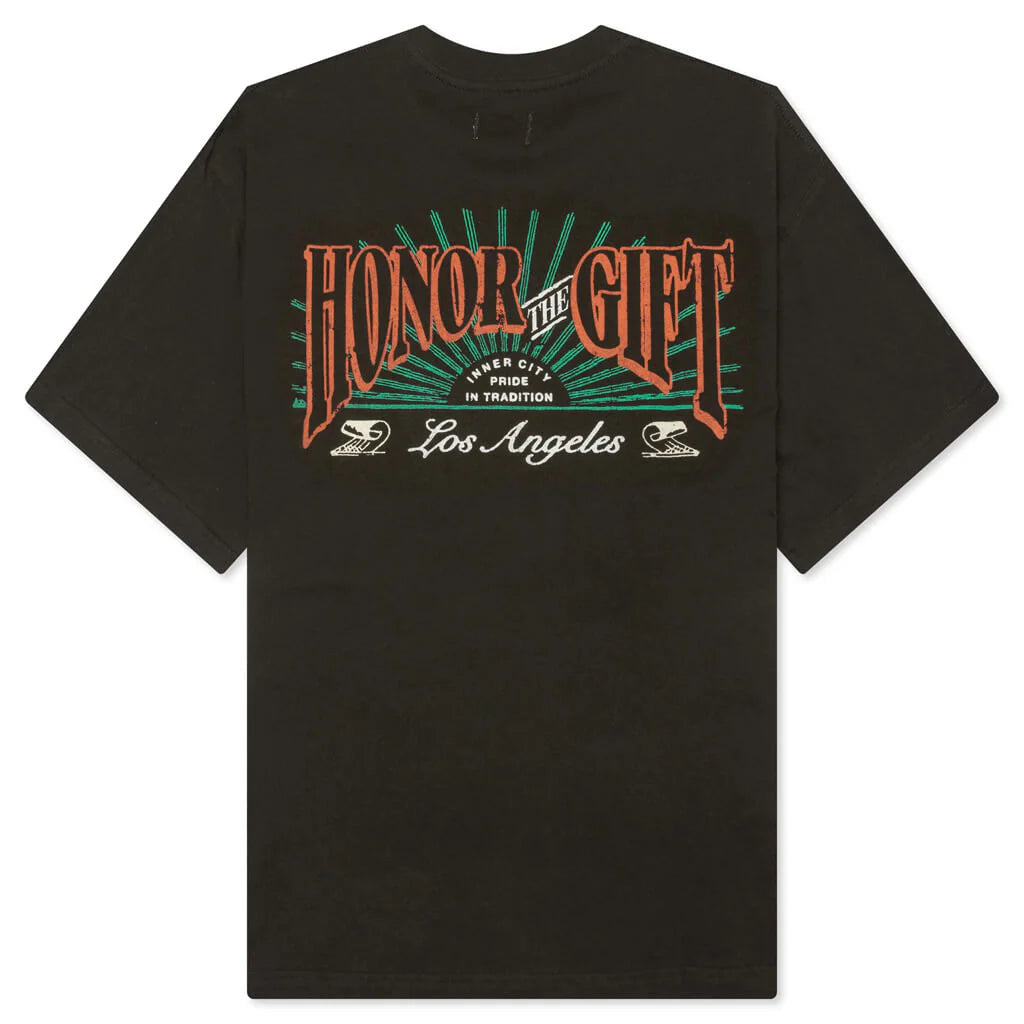 B Summer HTG Cigar Label Short Sleeve Tee Black