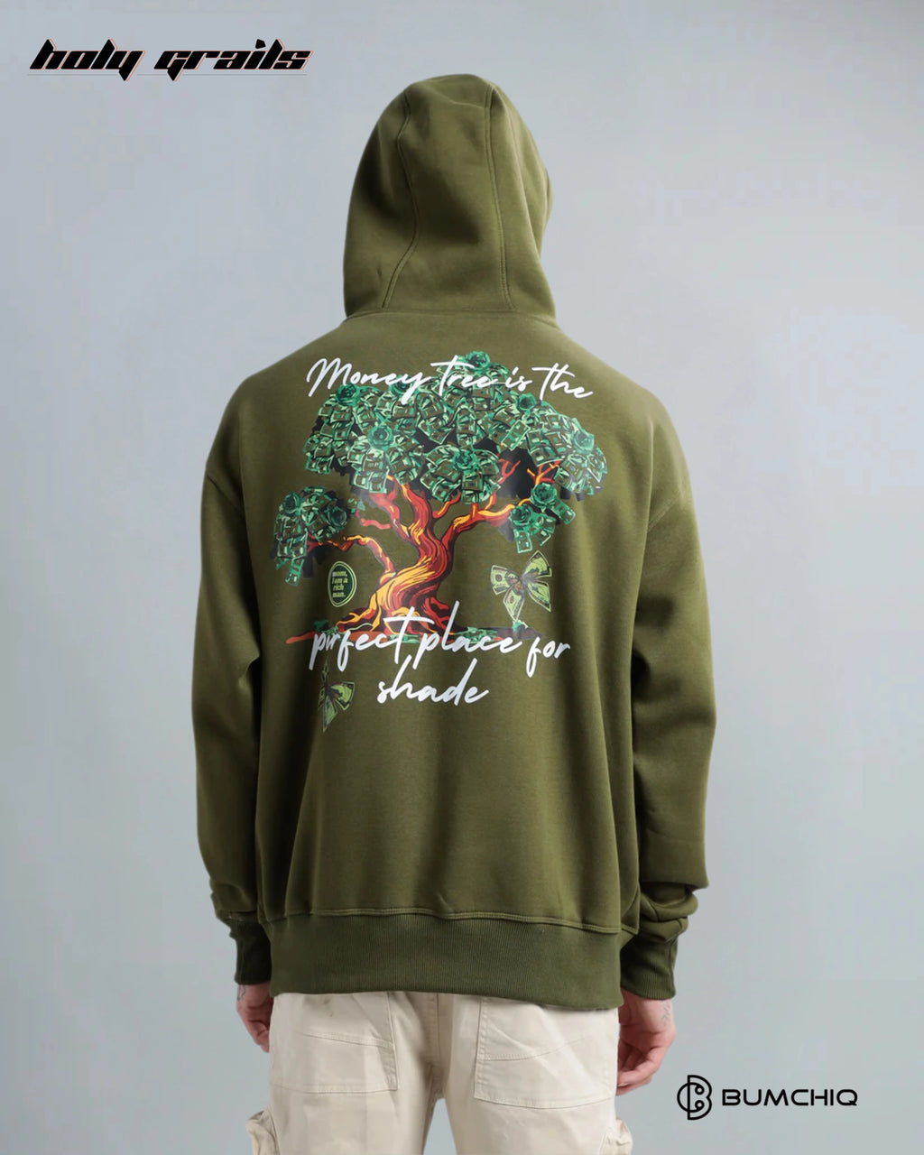 Money Green Olive Hoodie HG x Bumchiq