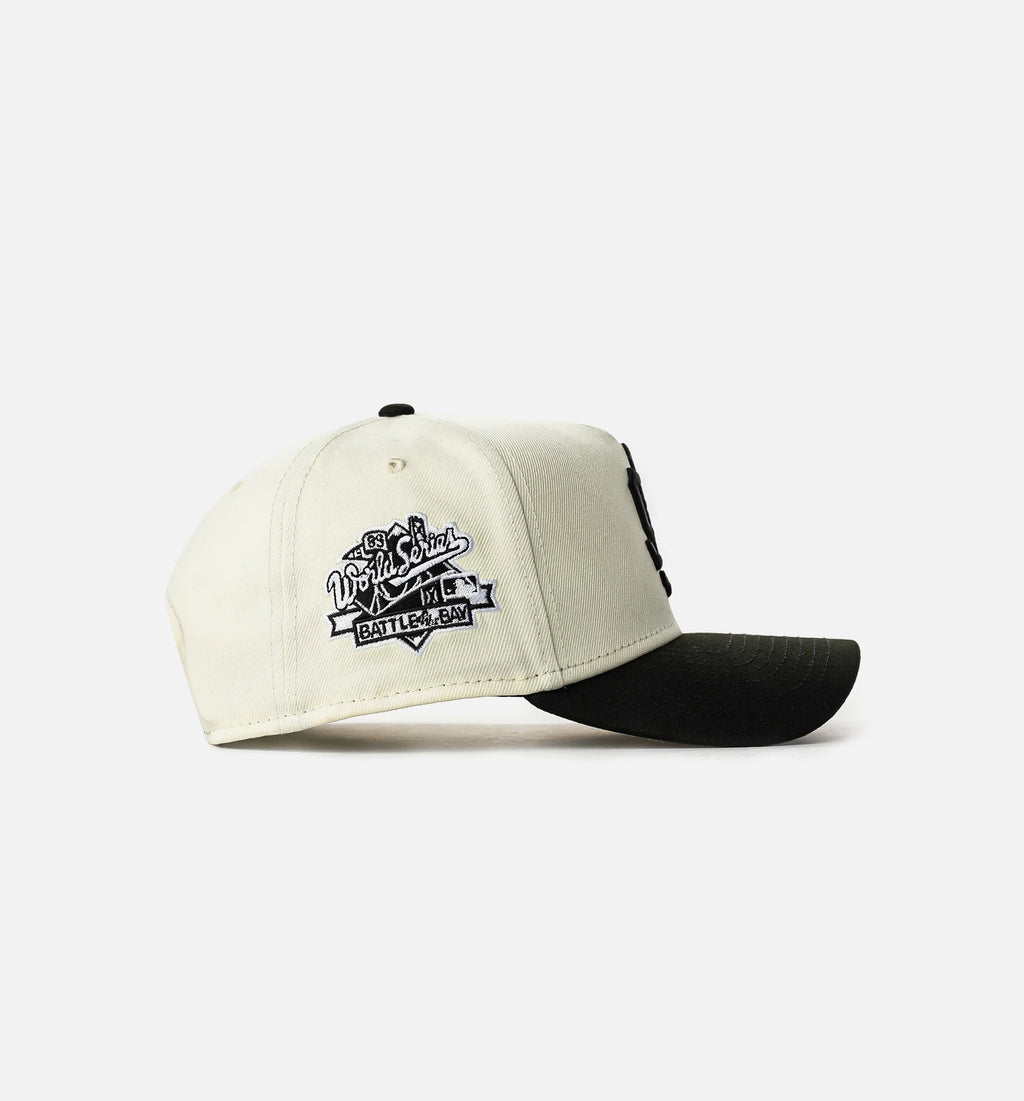 San Francisco Giants 940AF Upside Down Snapback Mens Hat Beige Black