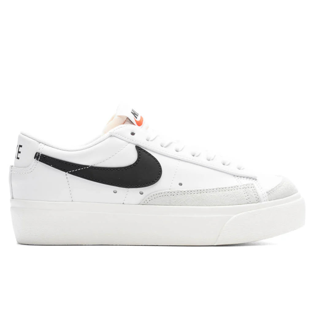Womens Blazer Low Platform White Black Sail