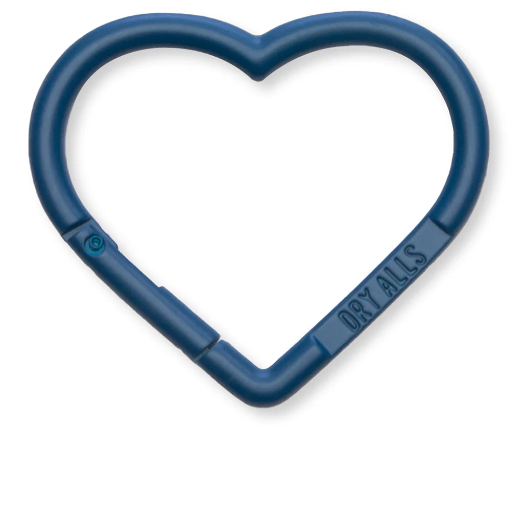 Heart Carabiner Blue