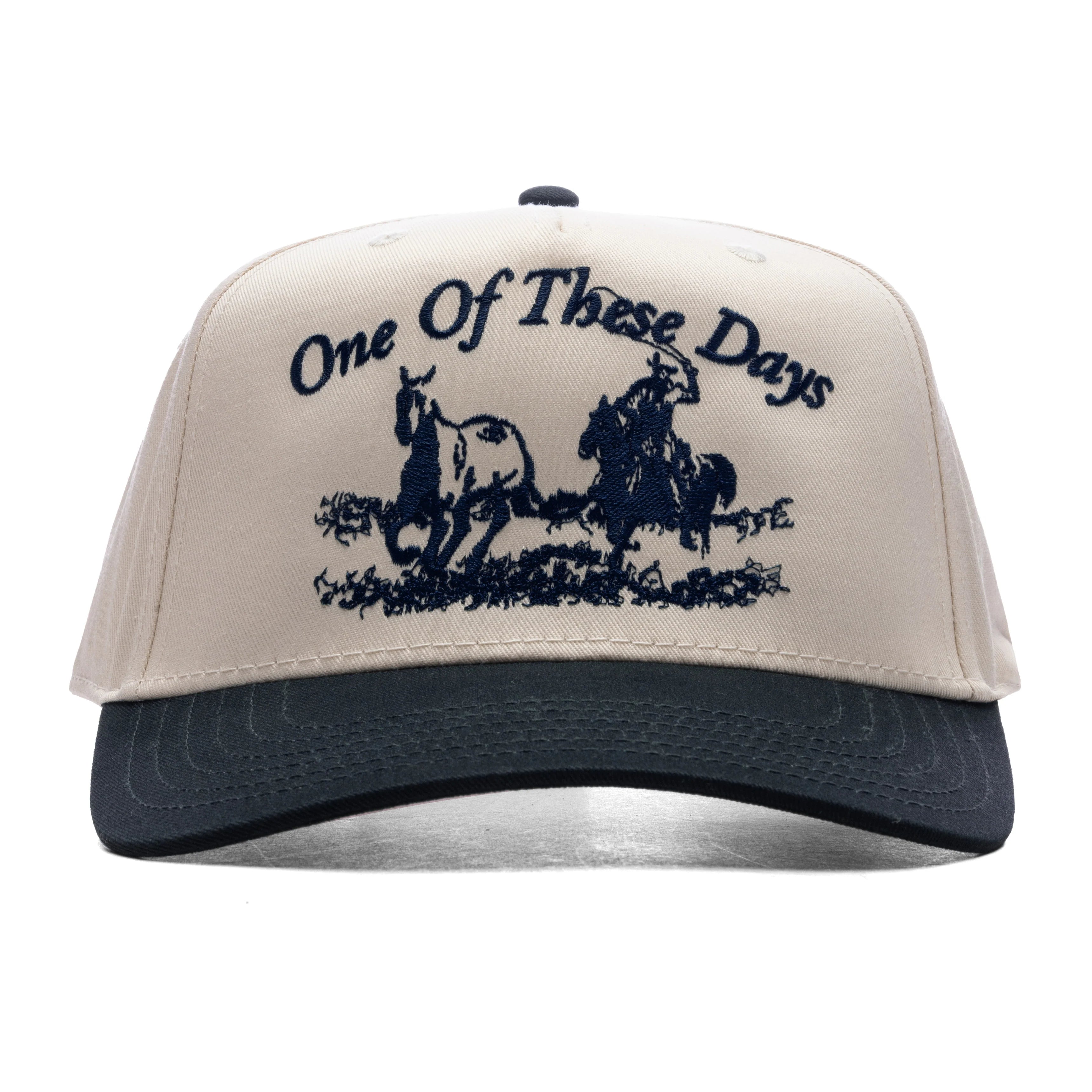 Just For A Moment 5 Panel Hat Natural Navy