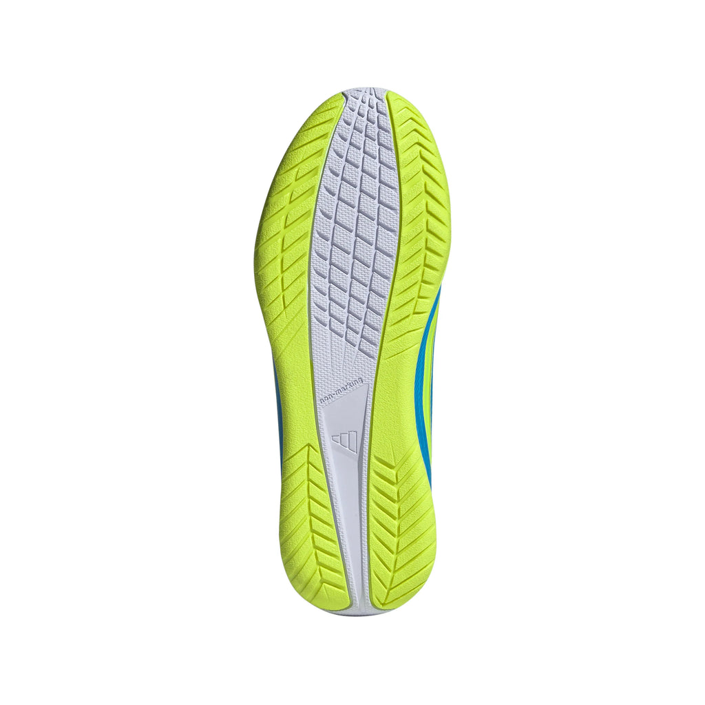 adidas F50 Club IN Indoor Youth Soccer Shoes Blue Yellow Aqua