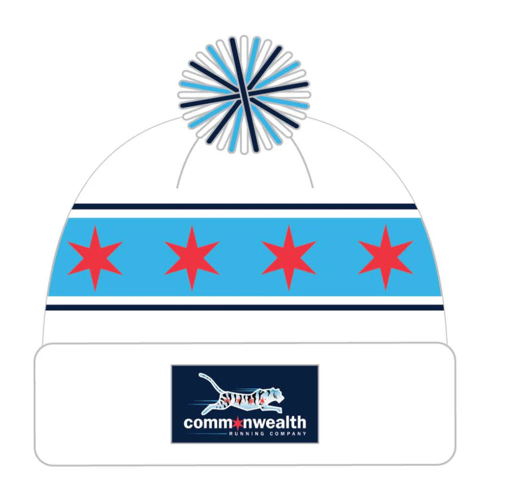 Commonwealth Chicago Flag Pom Beanie 6 Colors