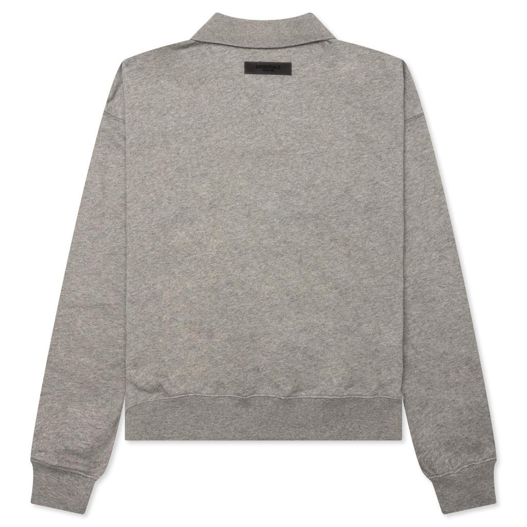 Kids Core L S Polo Dark Oatmeal