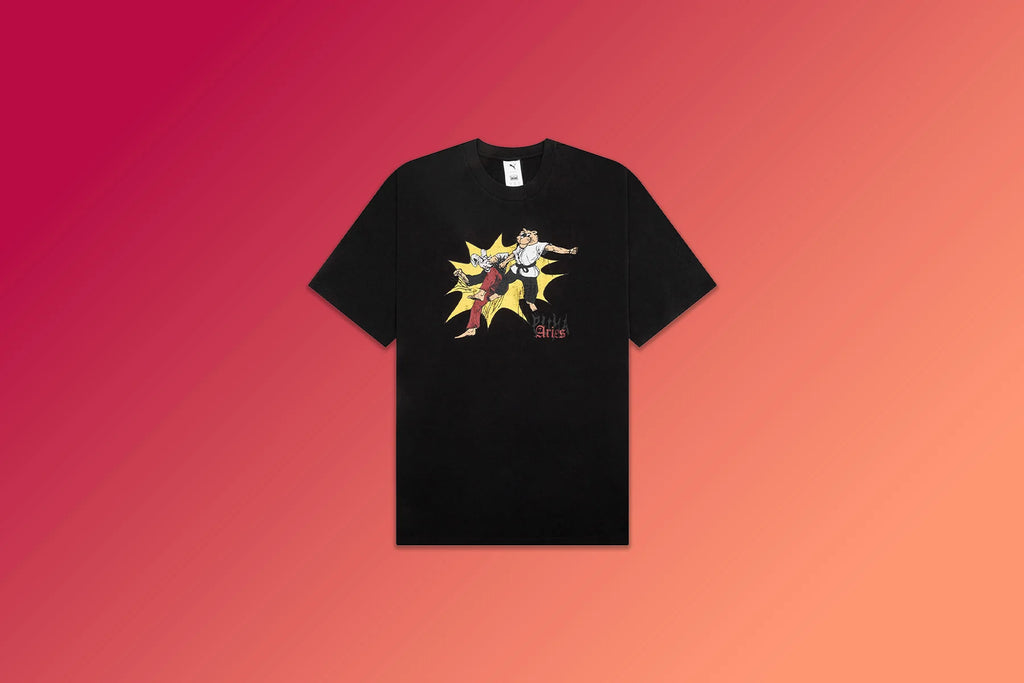 Puma x Aries Graphic T Shirt Black