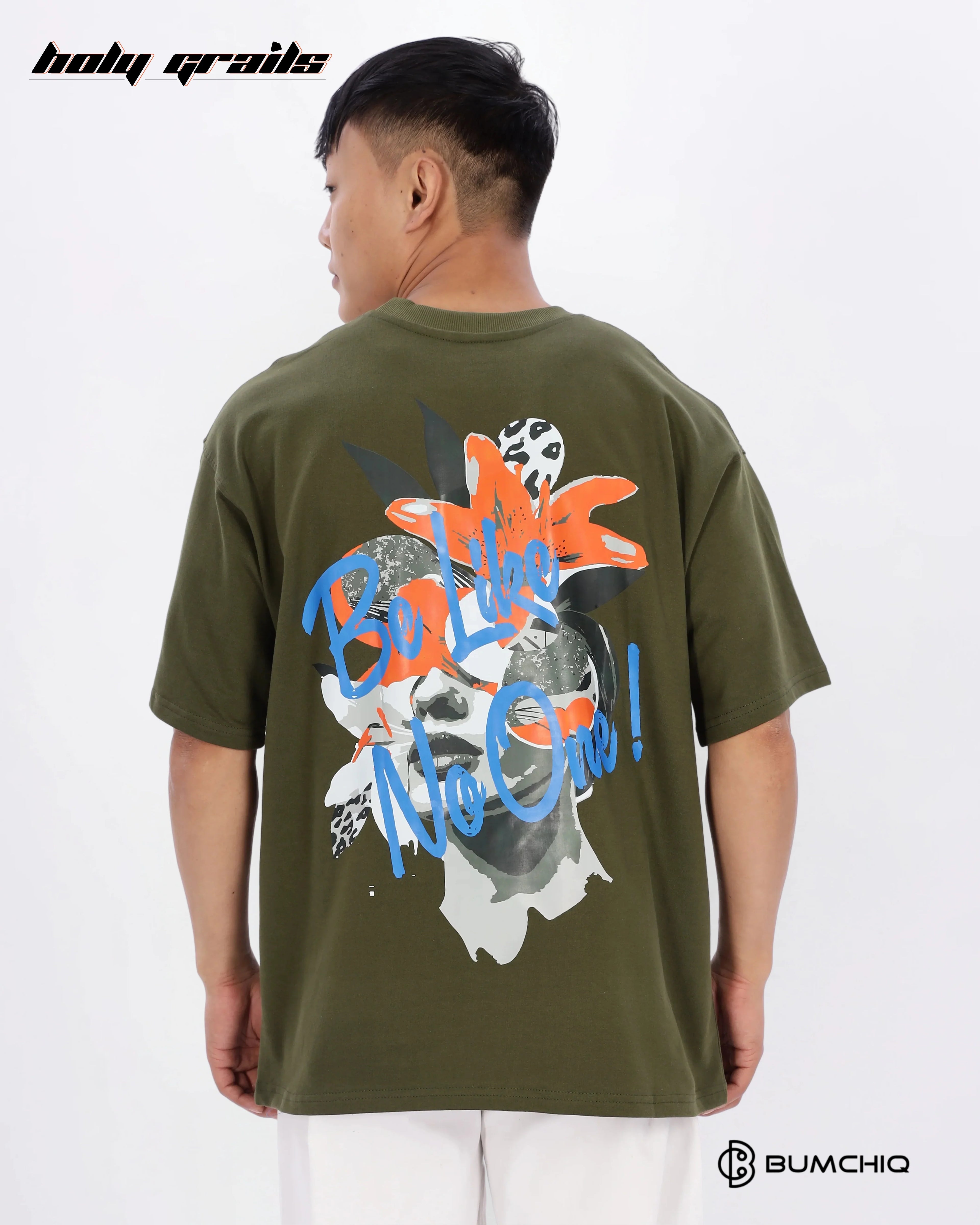No One Green Oversize Tee HG x Bumchiq