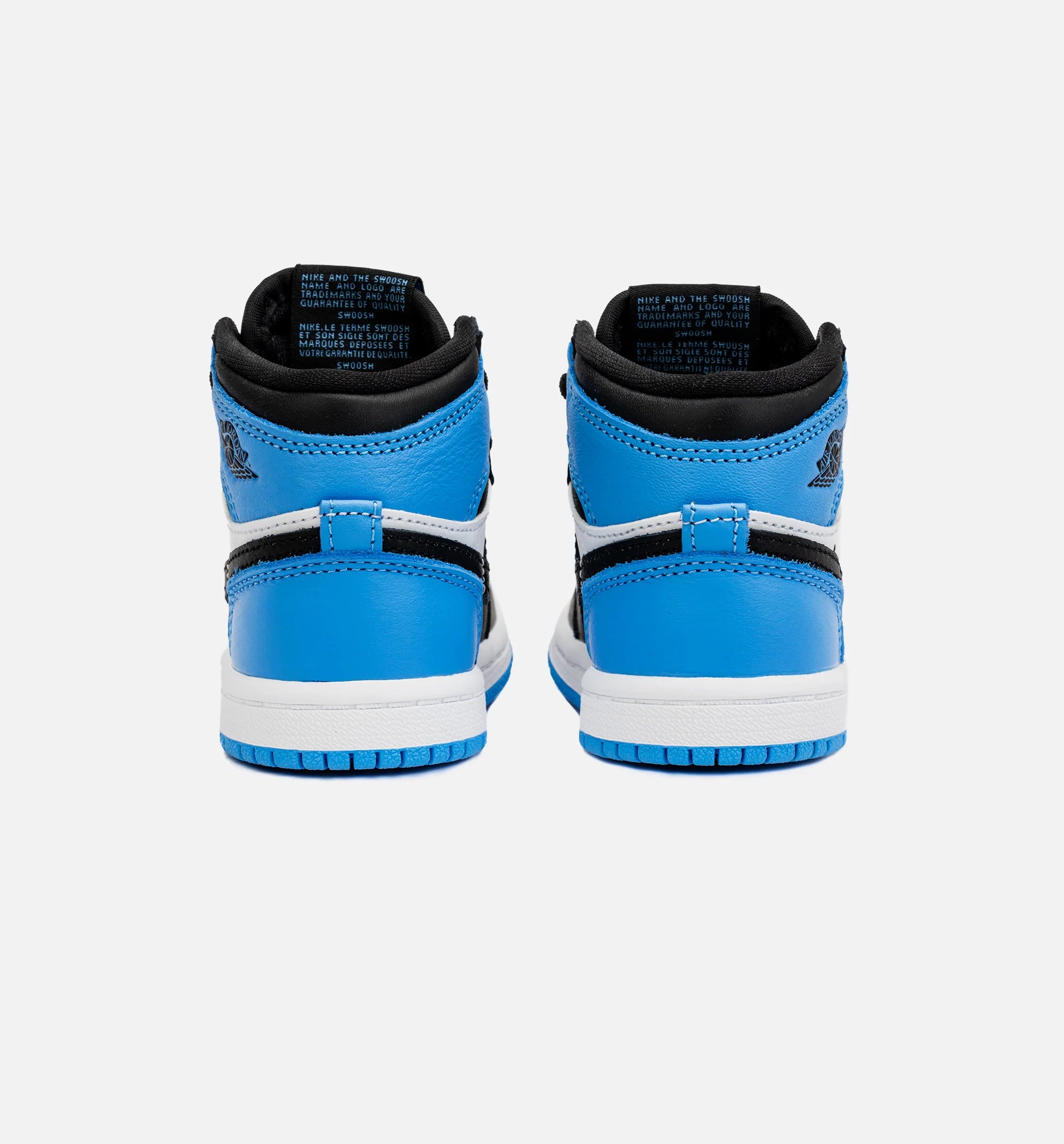 Air Jordan 1 Retro High OG University Blue Infant Toddler Lifestyle Shoe Black Blue